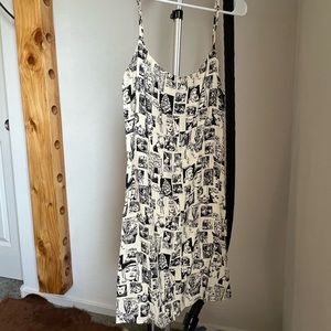 Reformation comic print dress